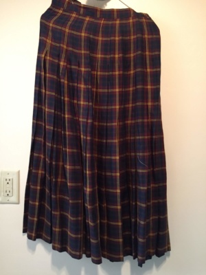 Green red yellow Skirt-Wm Sk 3077-Waist 28
