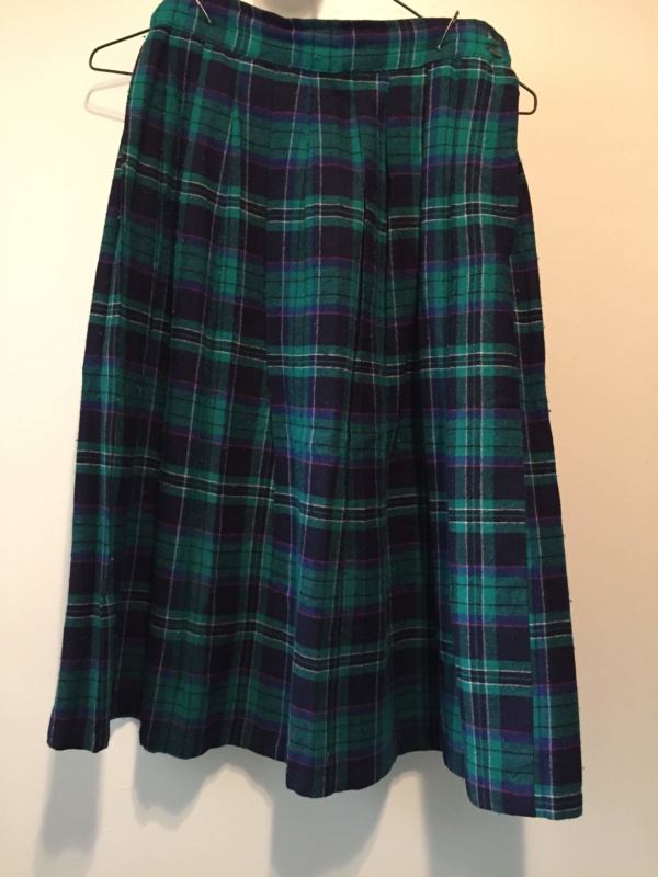Green red blue Skirt-Wm Sk 3079-Waist 26