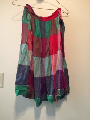 Green red purple Skirt-Wm Sk 3080-Waist 26
