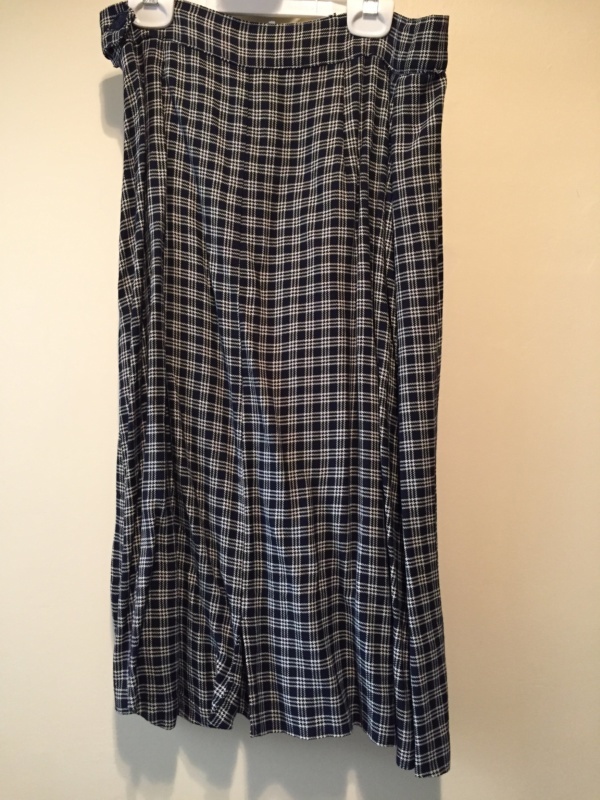 Blue white Skirt-Wm Sk 4075-Waist 30
