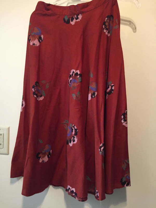 Red Skirt-Wm Sk 7026-Waist 26