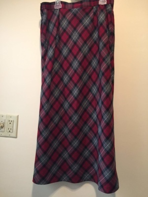 Dark pink grey Skirt-Wm Sk 7080-Waist 30