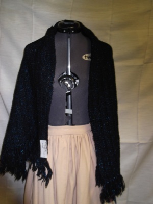 Black Blue Shawl-Wm Swl 1001-Waist 62