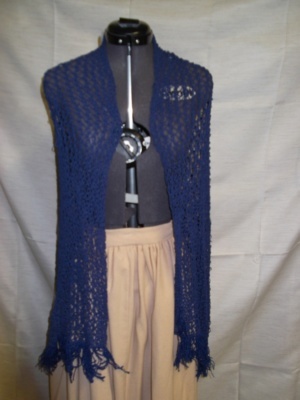 Blue Shawl-Wm Swl 4002-Waist 66
