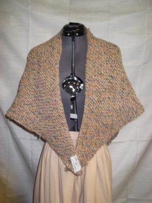 Brown Pink Yellow Blue Shawl-Wm Swl 6425-Waist 61