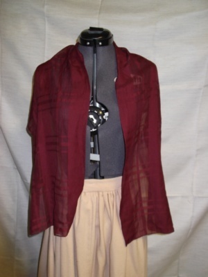Red Shawl-Wm Swl 7001-Waist 56