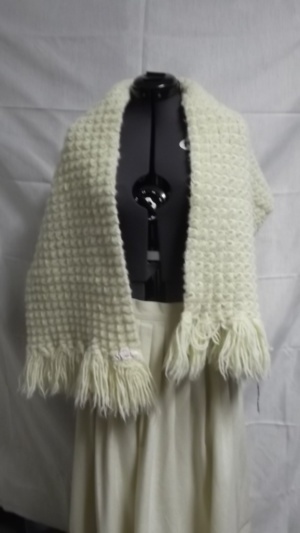 White Shawl-Wm Swl 8301-Waist 65