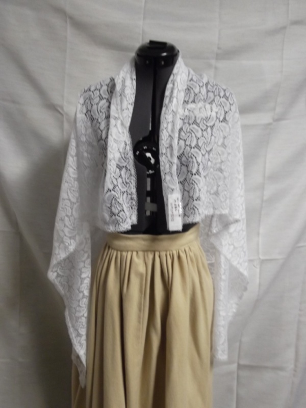 White Shawl-Wm Swl 8400-Waist 40