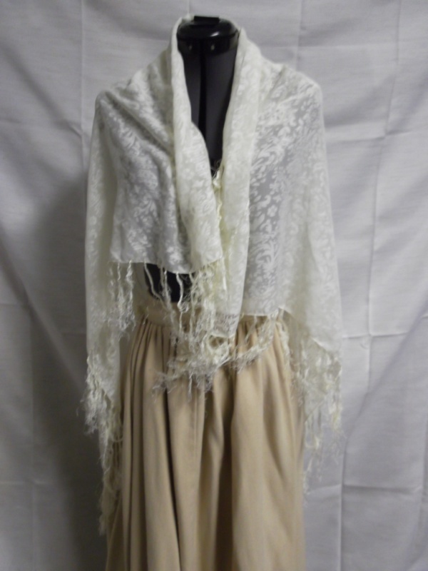 Ivory Shawl-Wm Swl 8525-Waist 42