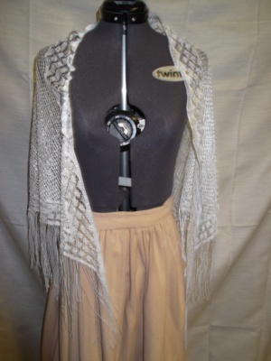 White Shawl-Wm Swl 8800-Waist 72