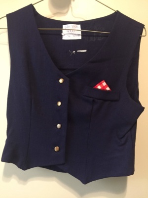 Navy Women's Vest-Wm Vs 4000-Chest 36