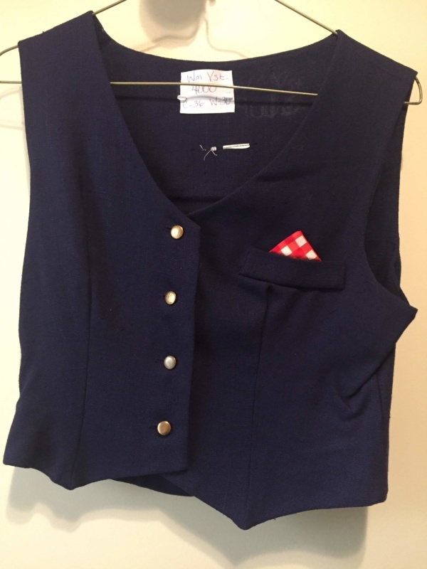 Navy Women's Vest-Wm Vs 4000-Chest 36