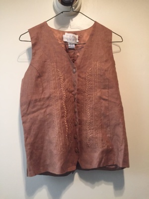 Brown Women's Vest-Wm Vs 6400-Chest 38