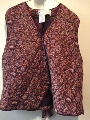 Red blue Women's Vest-Wm Vs 7725-Chest 44