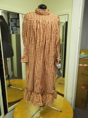 Red and tan Period Dress-Wm Pd Dr 7975-AoGG'12-Bust 70