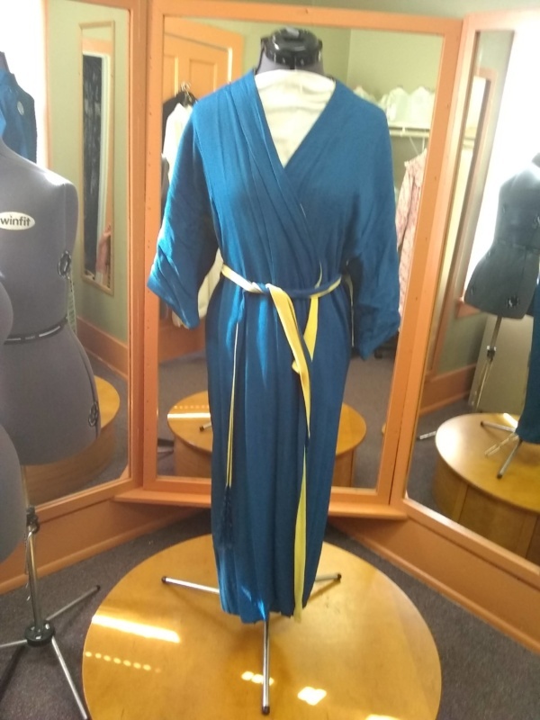 Women's Blue Bathrobe--BH RB 4200--Bust 34