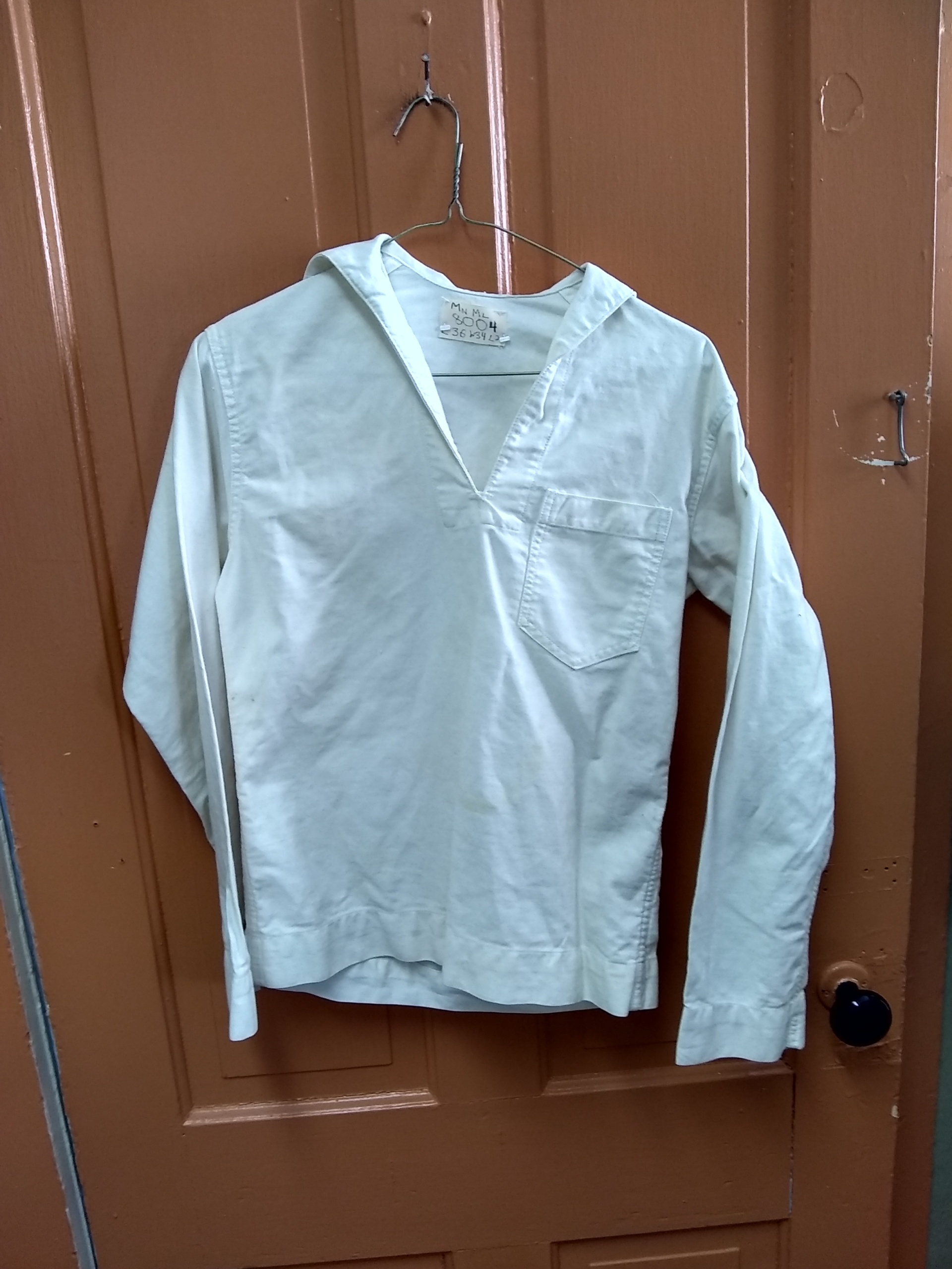 White Sailor's Shirt–MN ML 8004–Chest 36” – Costume Cottage White Sailor's Shirt–MN ML 8004–Chest 36” – Costume Cottage