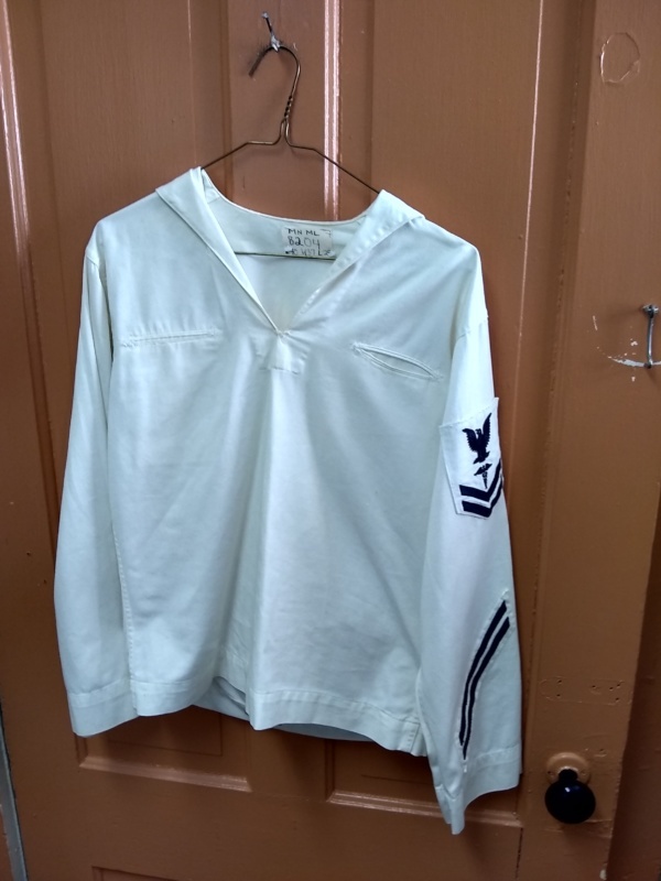 White Sailor's Shirt--MN ML 8204--Chest 40''