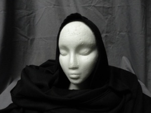Black Bible Headdress-BHS 1001-Width 22