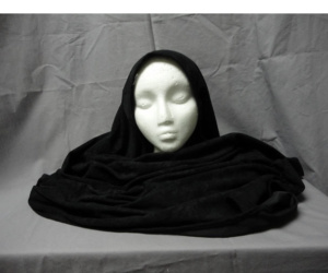 Black Bible Headdress-BHS 1003-Width 29