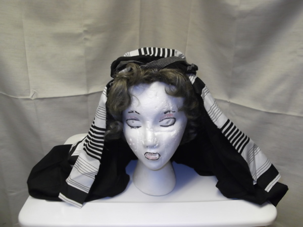 Black and white Bible Headdress-BHS 1281-Width 25