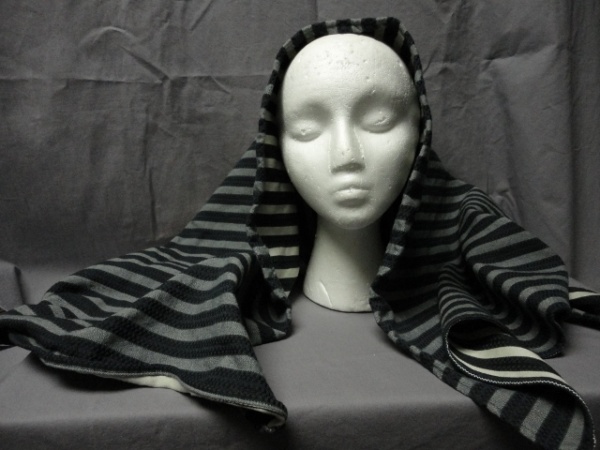 Grey and black Bible Headdress-BHS 2240-Width 24