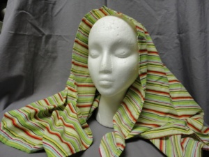 Green, red, and yellow Bible Headdress-BHS 3270-Width 34