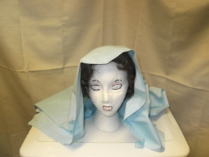 Light blue Bible Headdress-BHS 4008-Width 45