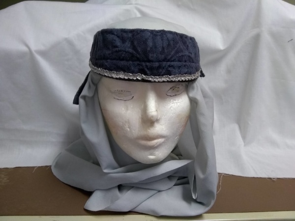 Light blue Bible Headdress-BHS 4011-Width 26