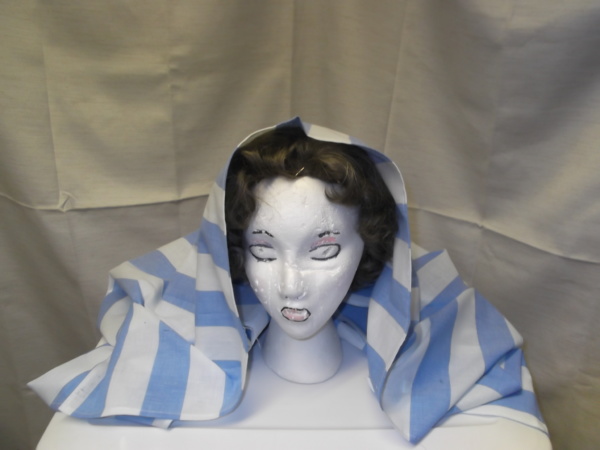 Blue and white Bible Headdress-BHS 4281-Width 45