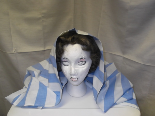 Blue and white Bible Headdress-BHS 4282-Width 44