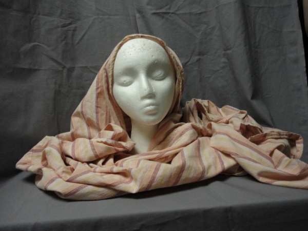 Yellow, peach, red Bible Headdress-BHS 5252-Width 26