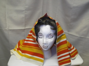 Orange, yellow, and white Bible Headdress-BHS 5253-Width 26