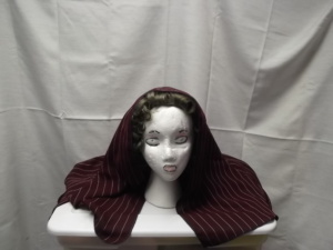 Red and white Bible Headdress-BHS 7280-Width 37