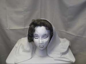 White Bible Headdress-BHS 8001-Width 33
