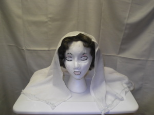 White Bible Headdress-BHS 8140-Width 42