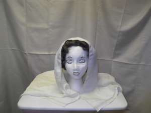 White Bible Headdress-BHS 8180-Width 44