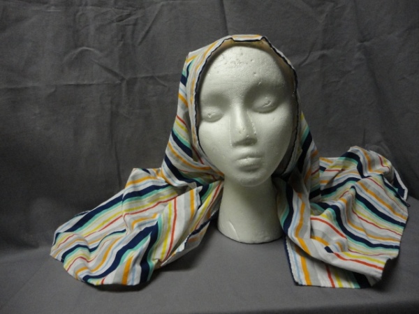 White, blue, yellow, red Bible Headdress-BHS 8241-Width 26