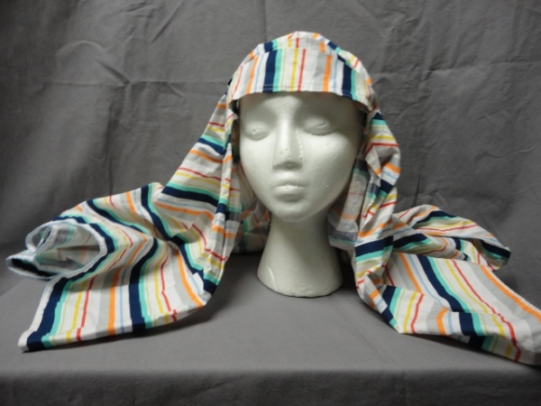 White, blue, yellow, red Bible Headdress-BHS 8243-Width 34