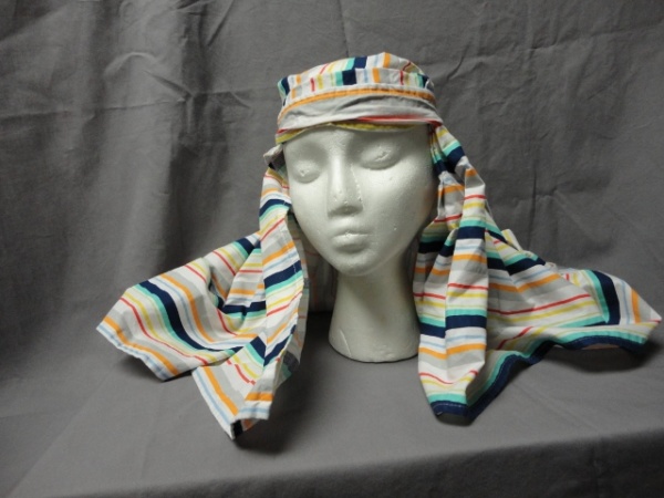 White, blue, yellow, red Bible Headdress-BHS 8245-Width 30