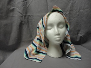 White, blue, red, yellow Bible Headdress-BHS 8246-Width 25