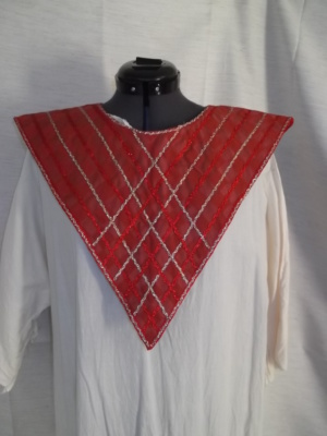 Red and silver Bible Collar-BCLR 7180-