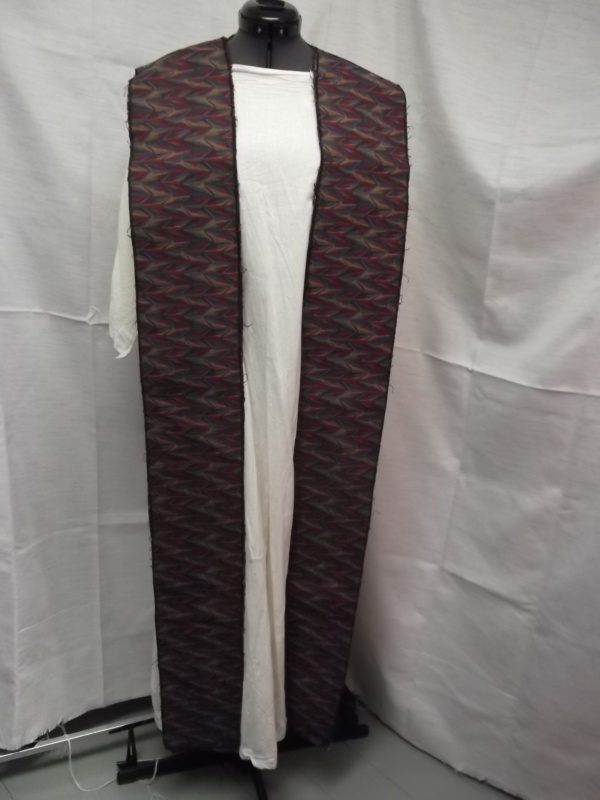 Purple and tan Shoulder Drape-BDRP 9340-Width 6