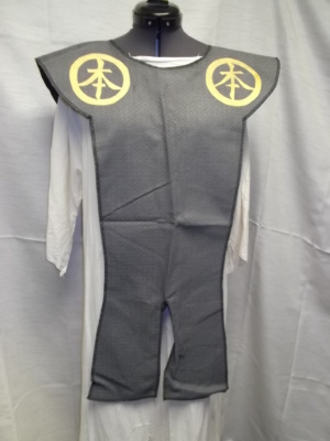 Grey, black, and gold Ethnic Item-ETHNIC 2000-Chest One size fits all