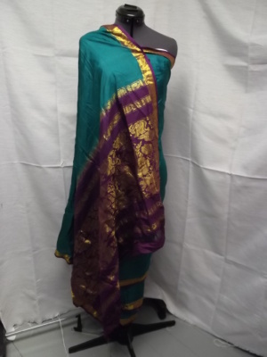 Green, purple, and gold Ethnic Item-ETHNIC 3001-Chest One size fits all