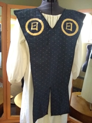 Blue and gold Ethnic Item-ETHNIC 4001-Chest One size fits all