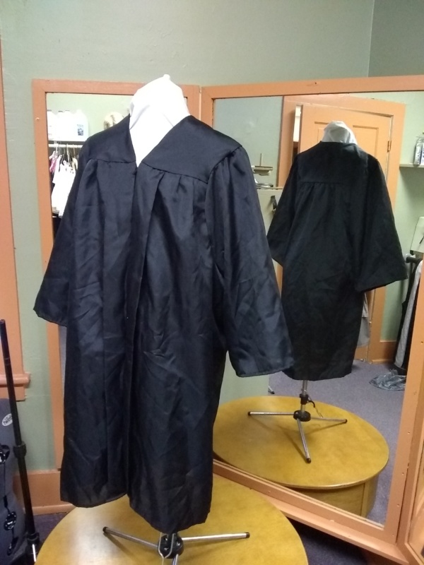 Black Graduation Gown-GGWN 1001-Chest 52