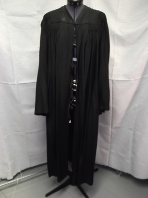 Black Graduation Gown-GGWN 1003-Chest 60