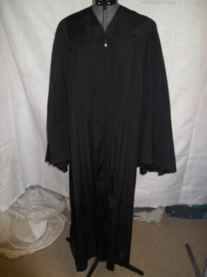 Black Graduation Gown-GGWN 1005-Chest 62