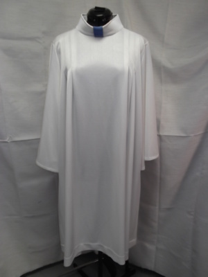White and blue Graduation Gown-GGWN 8001-Chest 60